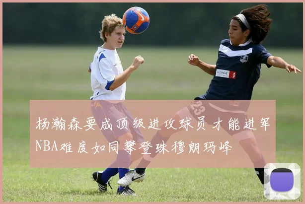 杨瀚森要成顶级进攻球员才能进军NBA难度如同攀登珠穆朗玛峰